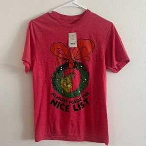 Christmas Festive Red Graphic Tee - Short Sleeve